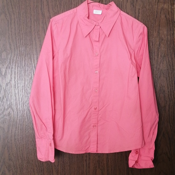 PINK SUZY SHIER WOMEN'S BASIC LONG SLEEVE BUTTON DOWN - Picture 1 of 6